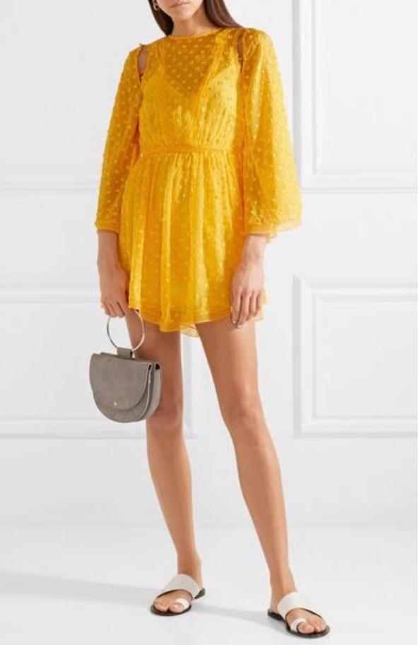 Alice McCall Gidget Mini Dress Yellow Size 12 - Image 4