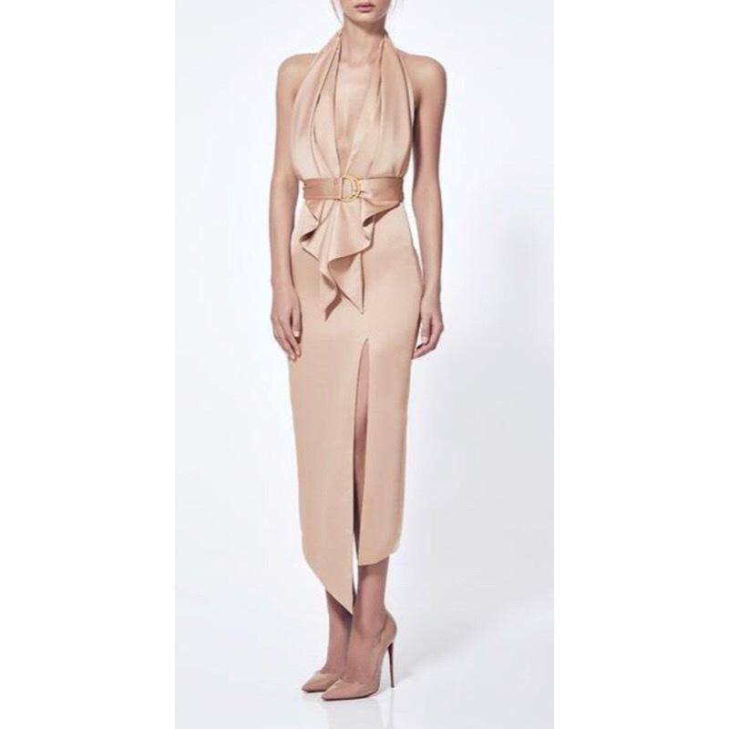 Misha Collection Carrie Dress Nude Size 6 - Image 2
