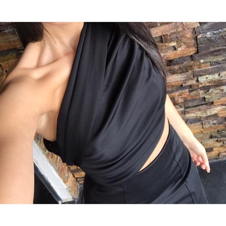 Misha Collection Beradonna One Shoulder Dress Black Size 6 - Image 5