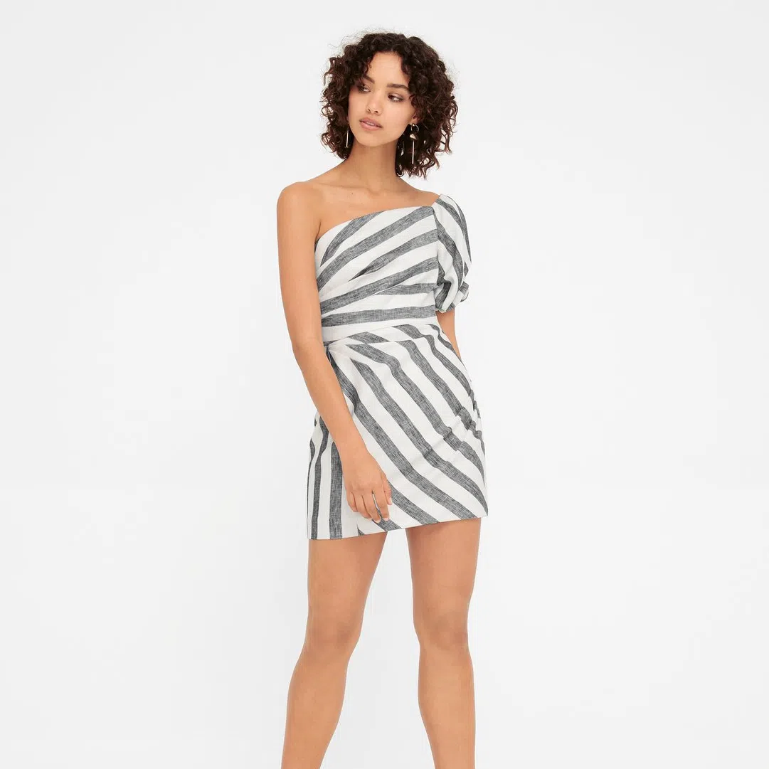 Sheike Ace of Spades Stripe Dress Print Size 6 - Image 1