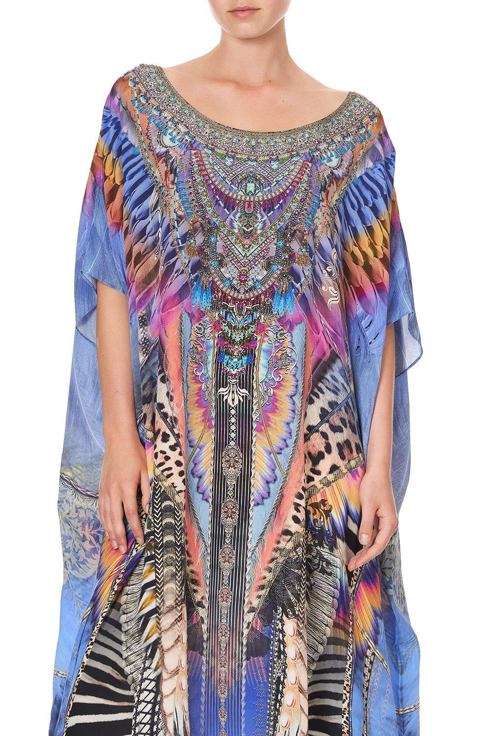 Camilla 'Love On The Wing' Round Neck Kaftan - Image 9