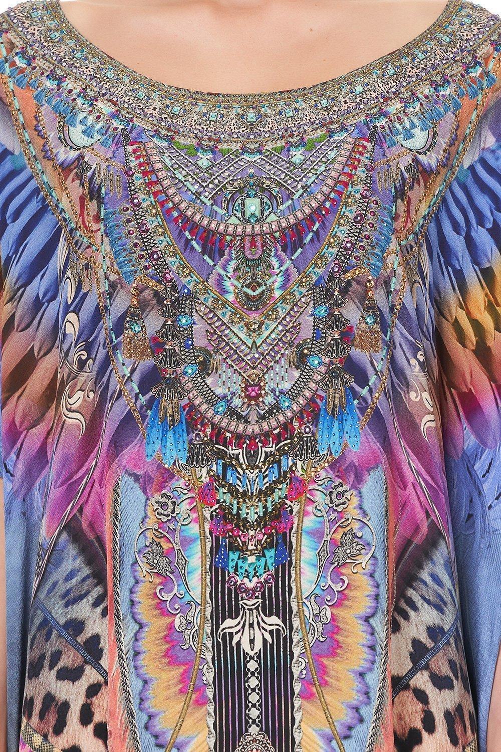 Camilla 'Love On The Wing' Round Neck Kaftan - Image 10