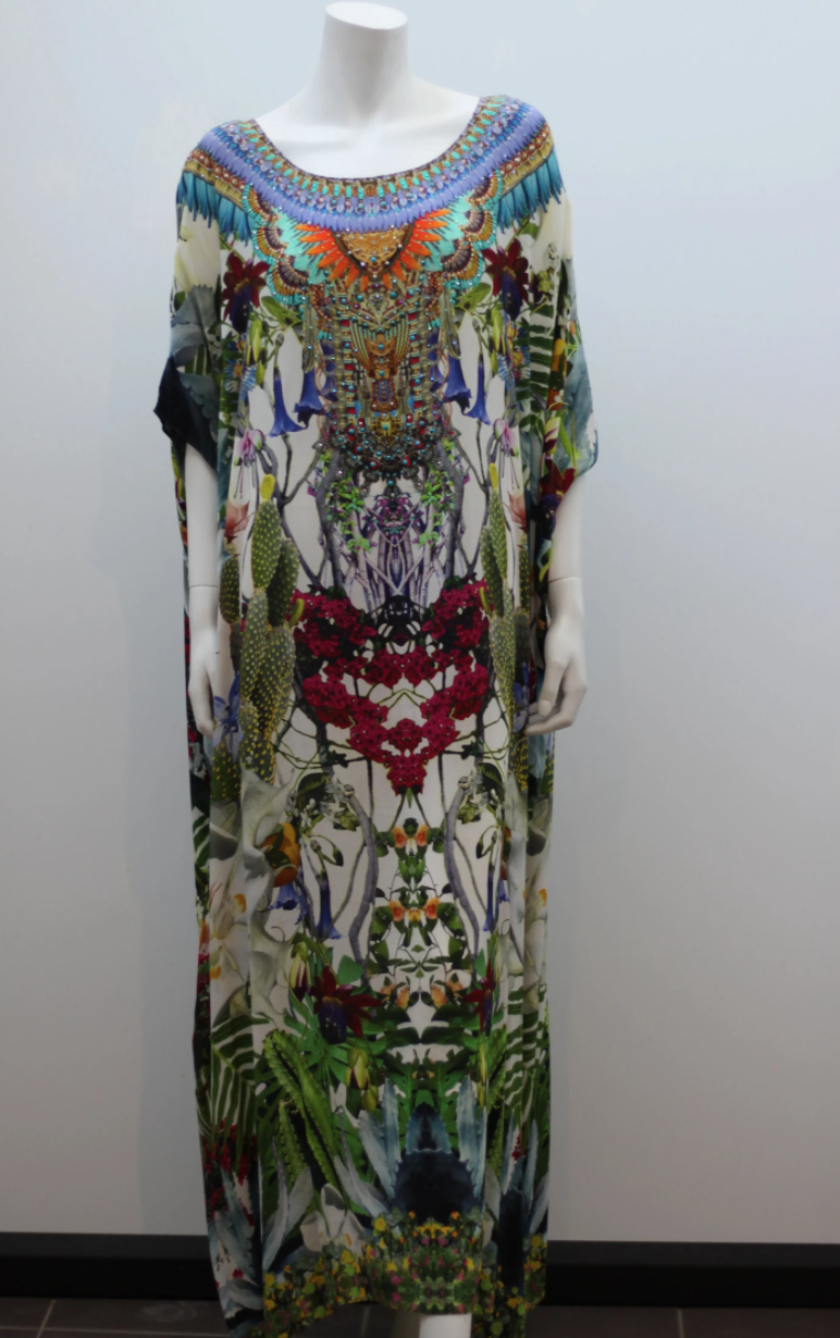 Camilla 'Exotic Hypnotic' Round Neck Kaftan - Image 1