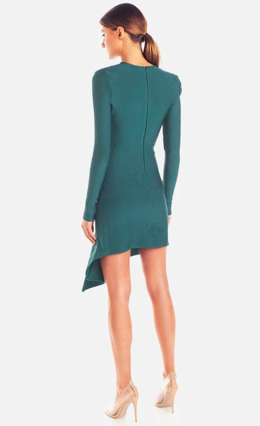  Misha Collection Donna Mini Bandage Dress Teal size 12 - Image 2