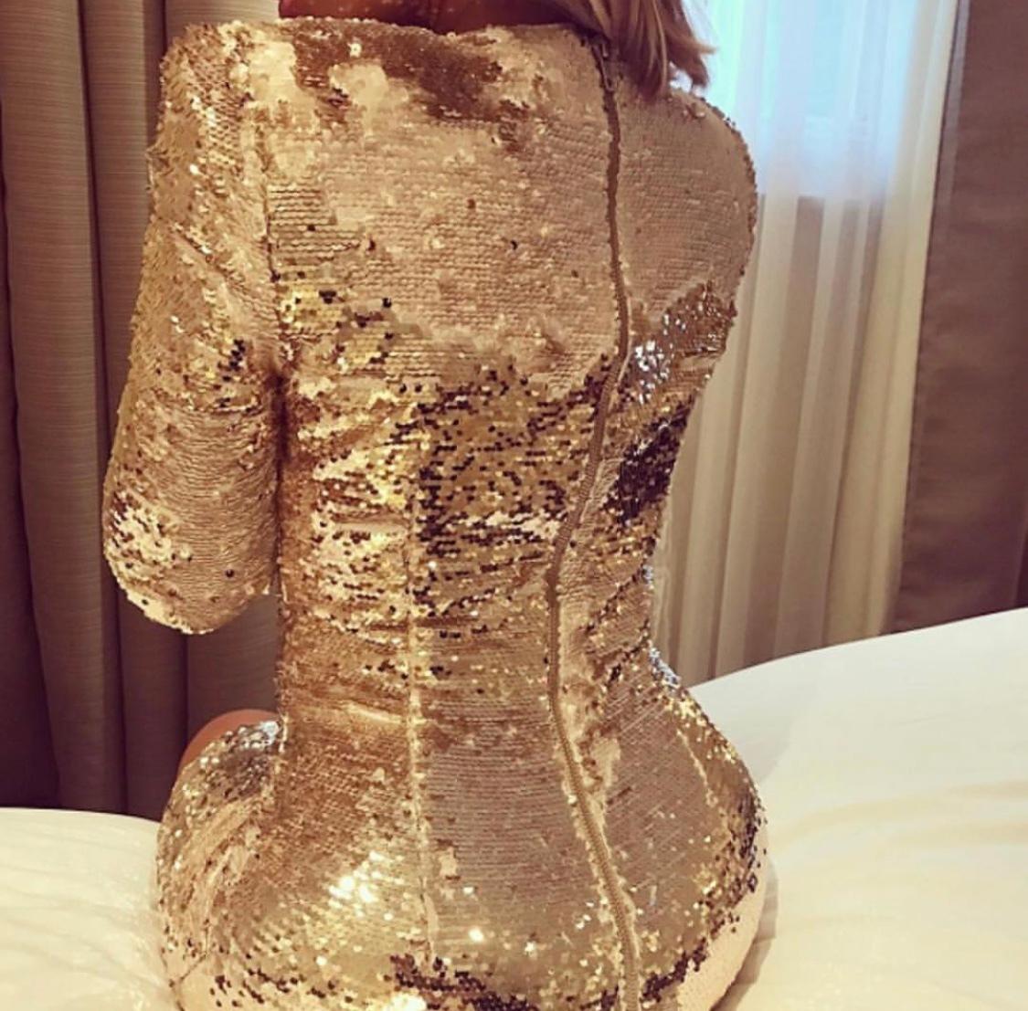 Misha Kimberlia Dress Light Gold Size 12 - Image 4