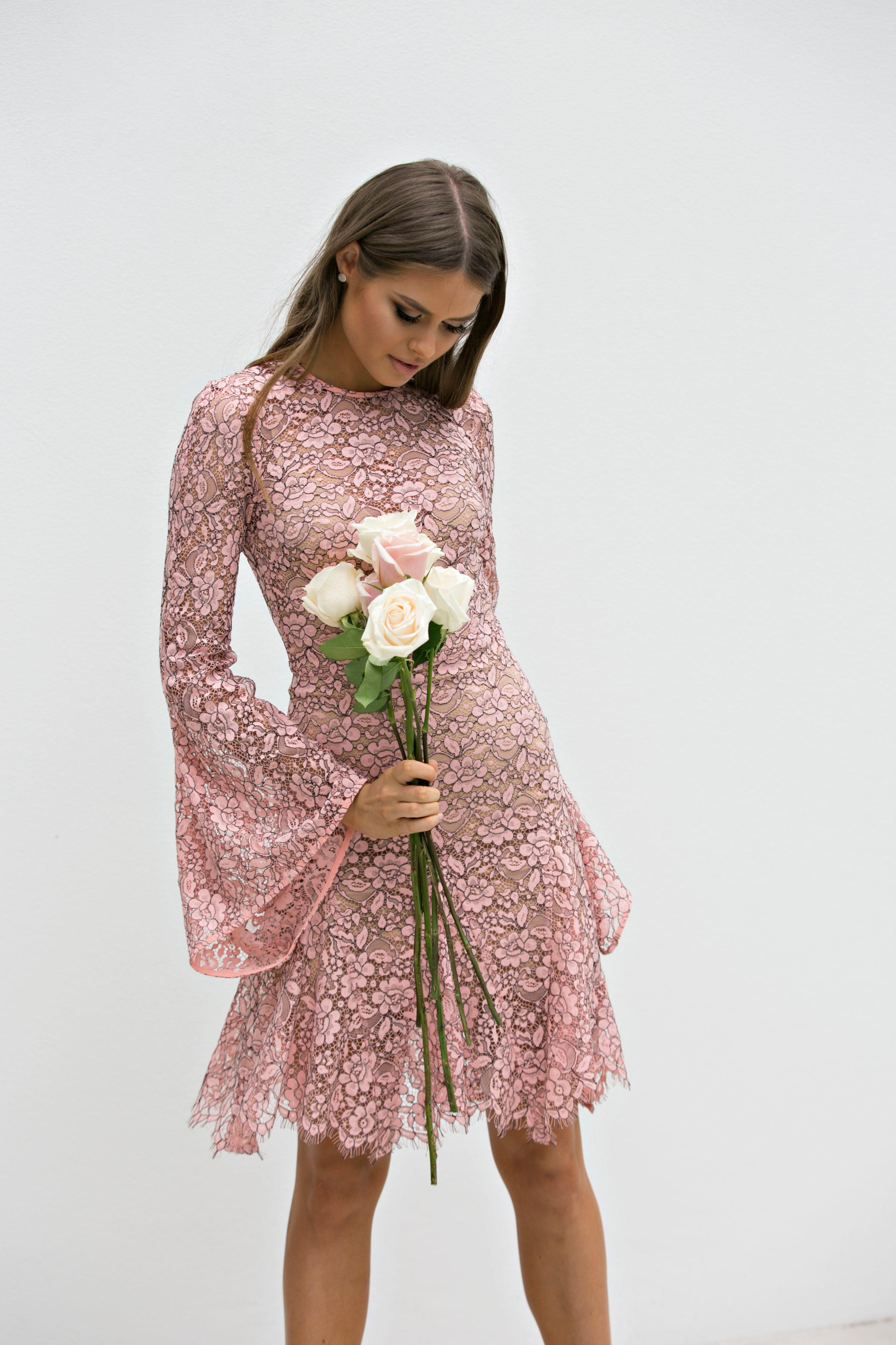 YEOJIN BAE CORD LACE MANNON DRESS - Image 1