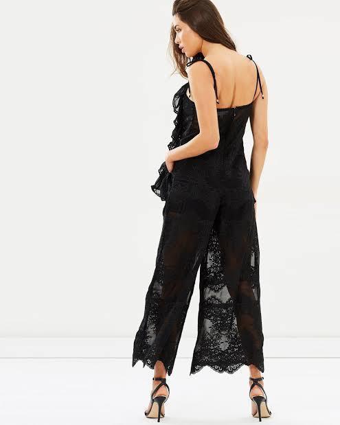 Shona Joy Antigua Pinafore Jumpsuit Black Size 8 - Image 3