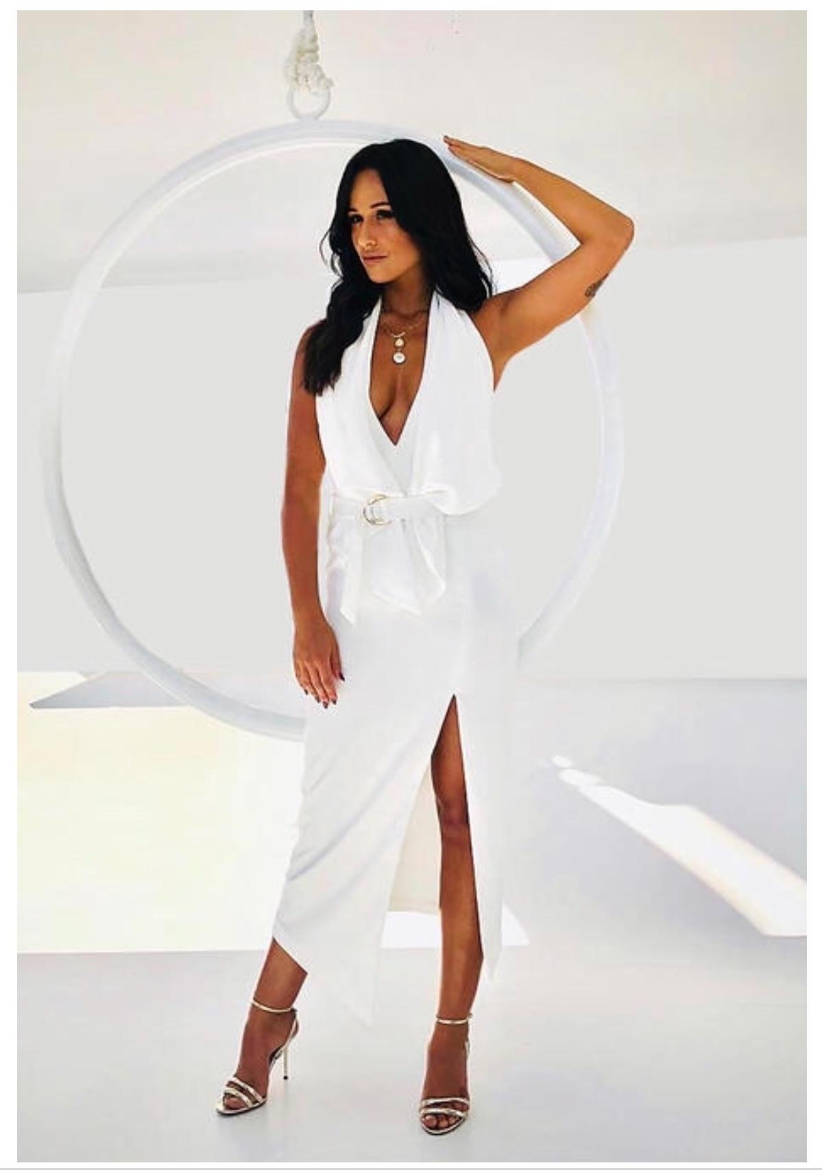 Misha Collection Carrie Dress White Size 8 - Image 4