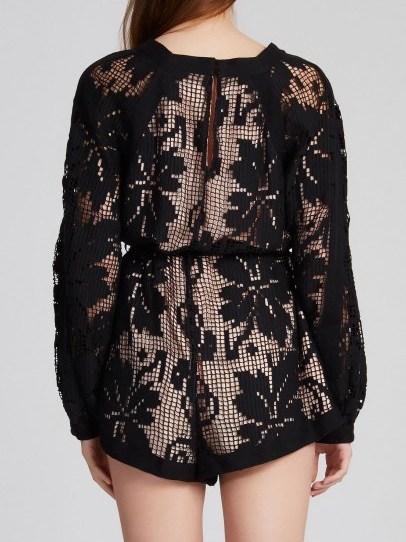 Alice McCall "Never Let Me Go" Playsuit Black Lace - Size 6 - Image 2