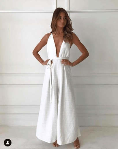 By Nicola Jumpsuit White 8 - Image 1