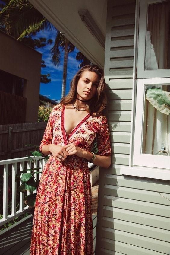 Arnhem Wild Magnolia Maxi Dress in Sunset Size 10  - Image 1