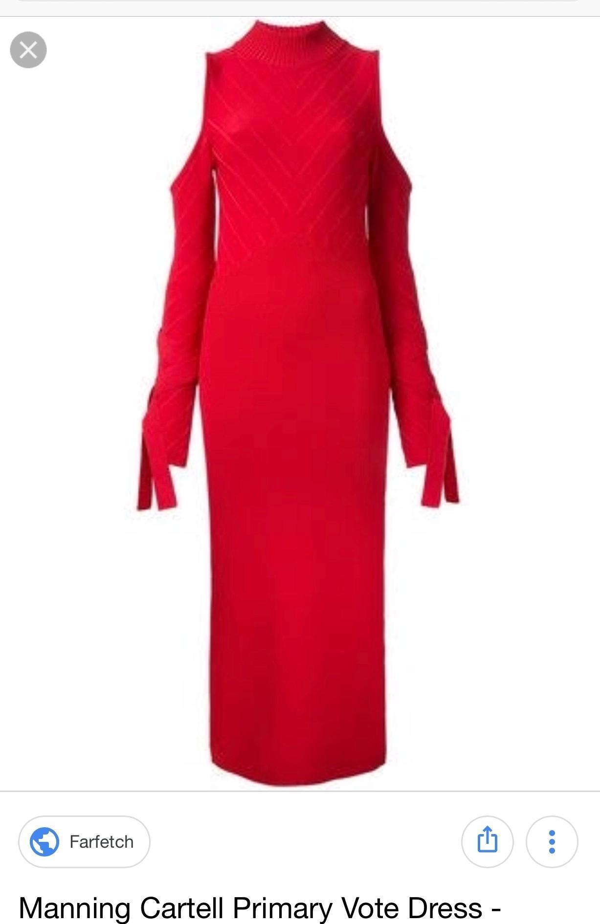 Manning Cartell Primary Vote Midi Dress in Red Size Small - Image 3