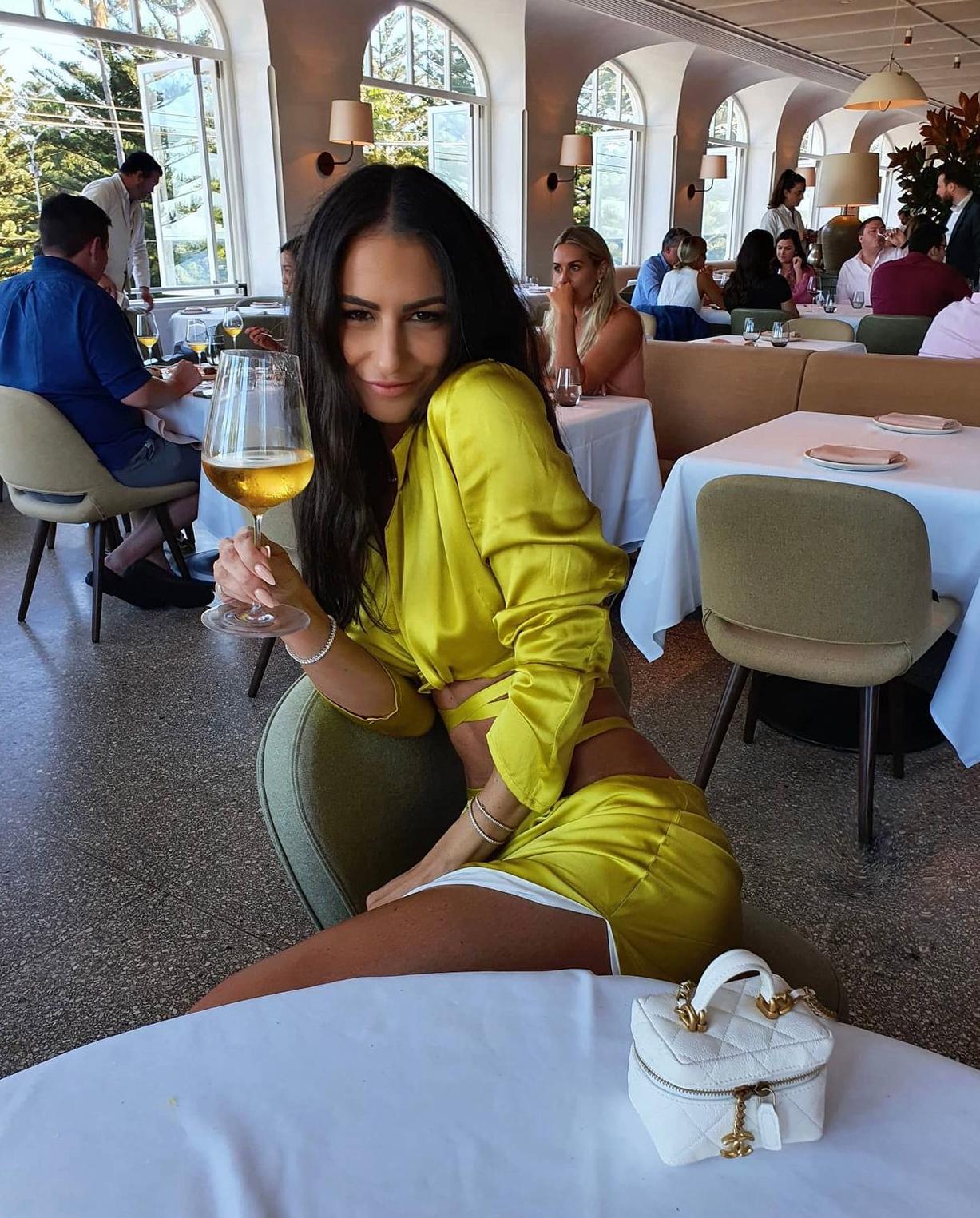 Micheal Losordo Silk Wrap Chartreuse Set Yellow Size 8 - Image 2