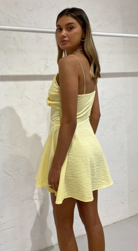 One Fell Swoop Celeste Mini Dress Yellow Size 10 - Image 3