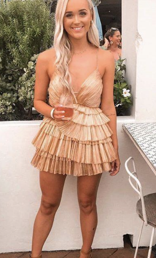 Alice McCall Don't Be Shy Dress Champagne Size 6 - Image 3