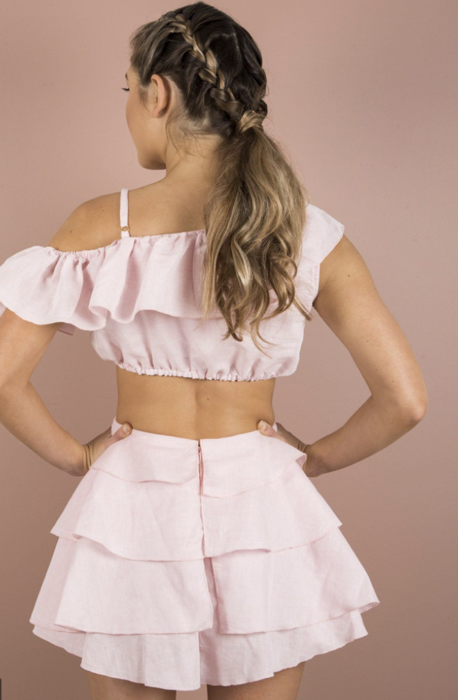 Sofia the Label Rose Mini Dress in Pink Size 10 - Image 2