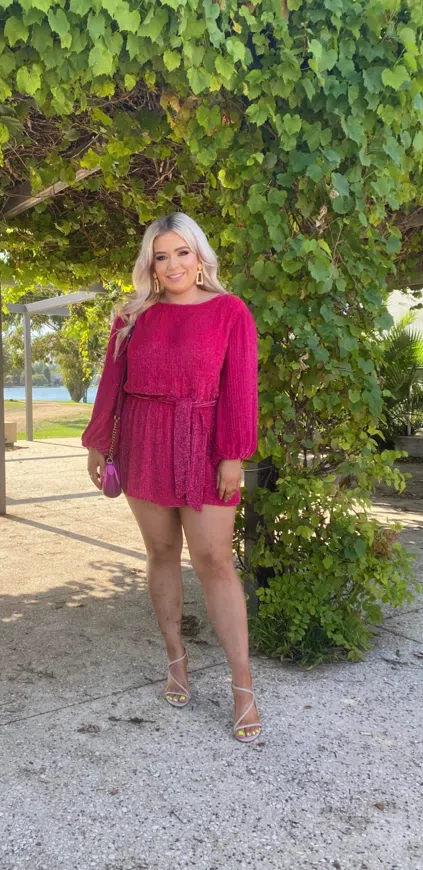 Retrofete Grace Dress Pink Size 12 - Image 3