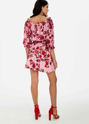 Sheike Valentine Mini Dress Floral Size 16 - Image 2