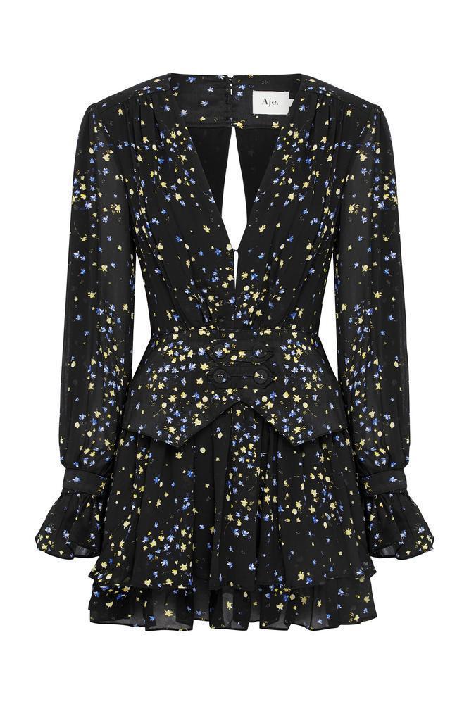 Aje Ainsley Dress Print Size 8 - Image 3