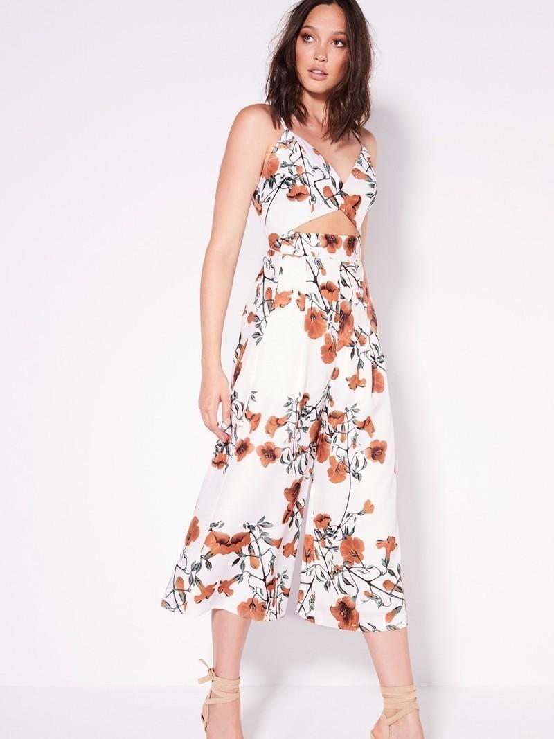 Sheike Fine Vines Floral Jumpsuit size 8 - Image 1