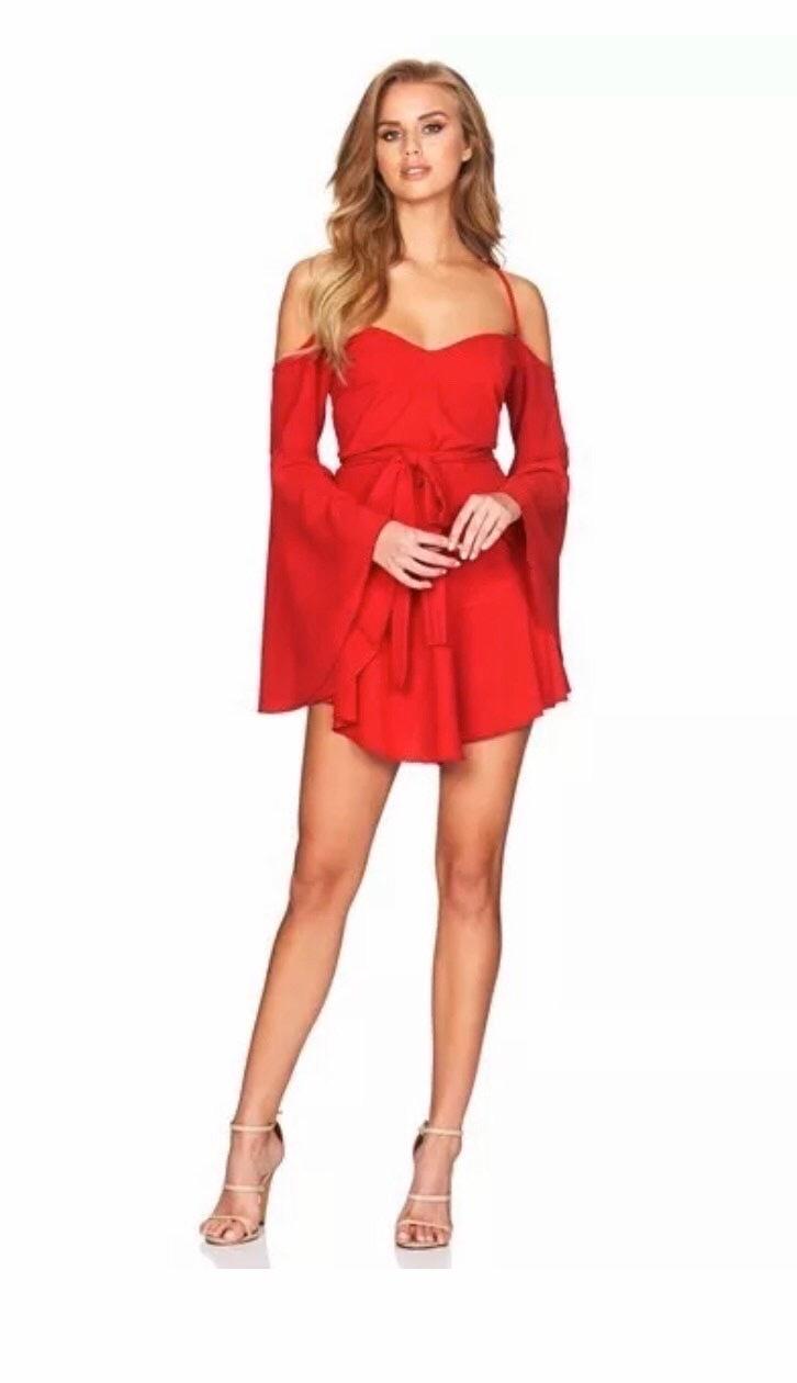 Nookie Bonita Floral Mini Red size 4 - Image 1