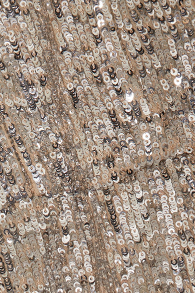 Magda Butrym - Deva twisted embellished sequined satin mini dress in Gold (size 10) NEVER WORN! - Image 5