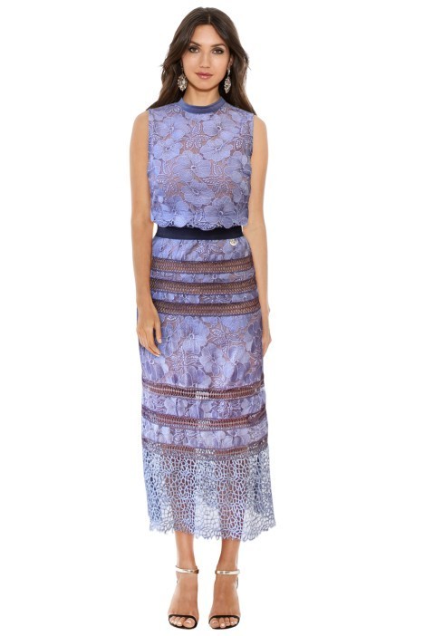  Bronx and Banco Lilac Tuscany Lace Midi Dress  - Image 1