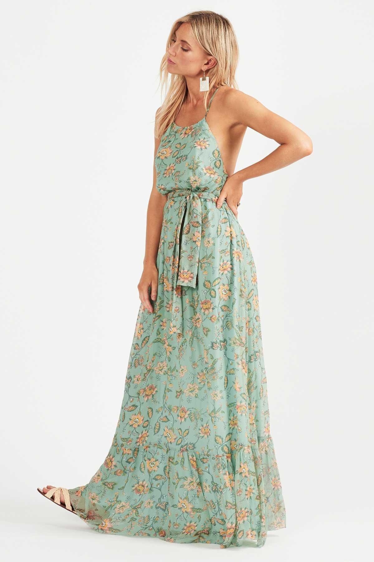 Tigerlily Persi Silk Maxi Dress - Image 1