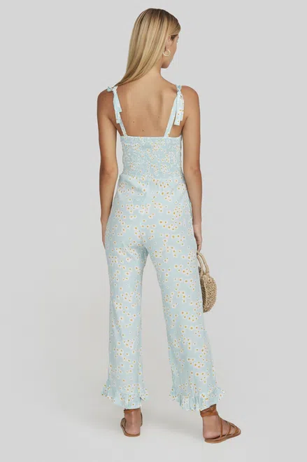 Faithfull the Brand Frankie Jumpsuit Jasmin Floral Print Size Small  - Image 3