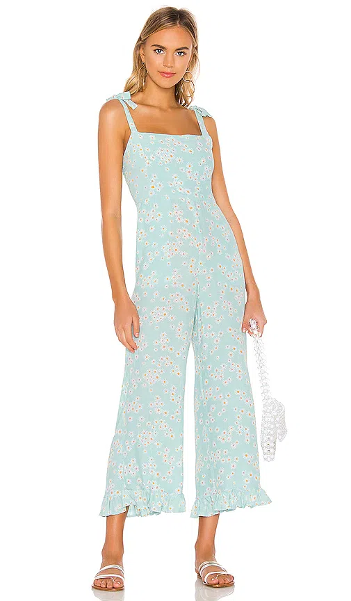 Faithfull the Brand Frankie Jumpsuit Jasmin Floral Print Size Small  - Image 1