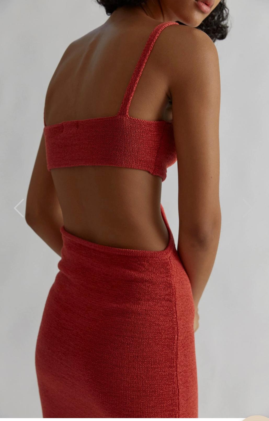  Henne Ineke Dress Red  Size 6 - Image 3