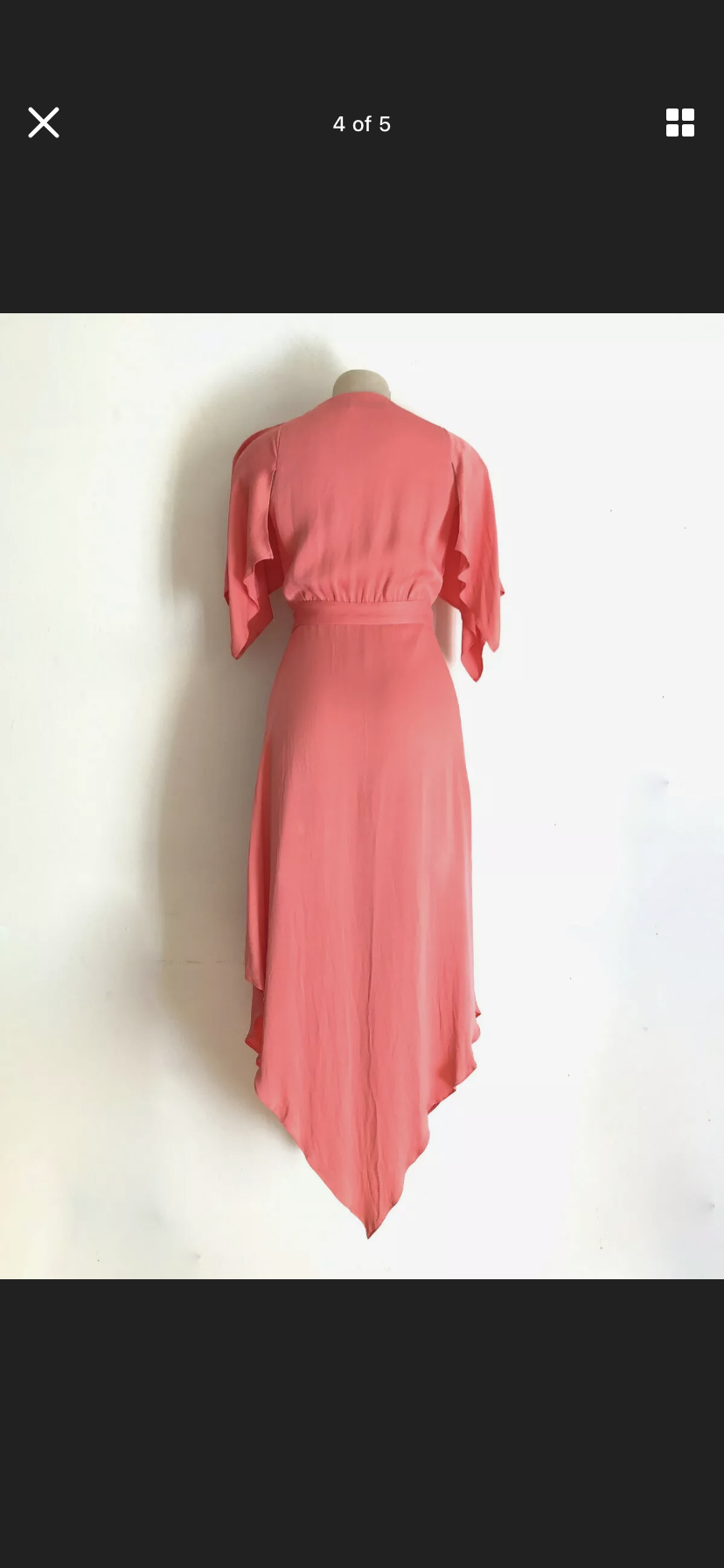 Manning Cartell Tickled Pink Charmeuse Dress Size 8 - Image 4