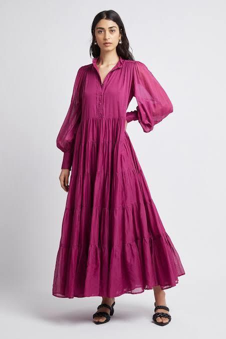 Aje Run Free Maxi Dress Fuchsia Size 4 - Image 2