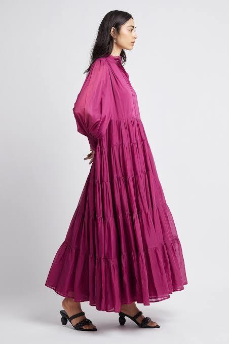 Aje Run Free Maxi Dress Fuchsia Size 4 - Image 1