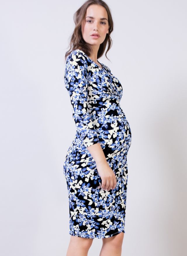 ISABELLA OLIVER Aubrey - Summer Blue Flora Size 16 - Image 1