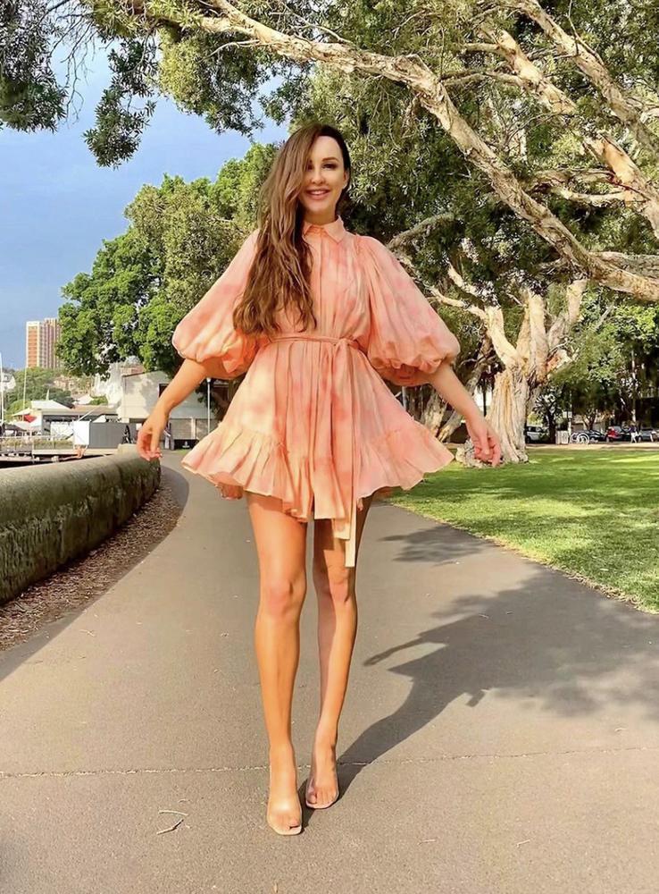 Aje Textural Mini Dress Pink Size 8 - Image 1