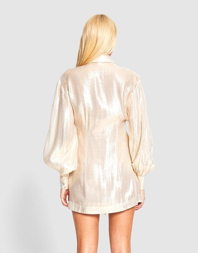 Alice McCall Santa Monica Shirt Dress Cream Size 12 - Image 4