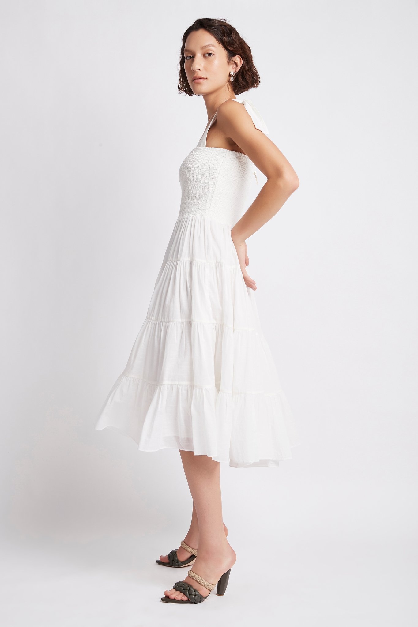 AJE Lagoon Maxi Dress in White Size 4 - Image 3