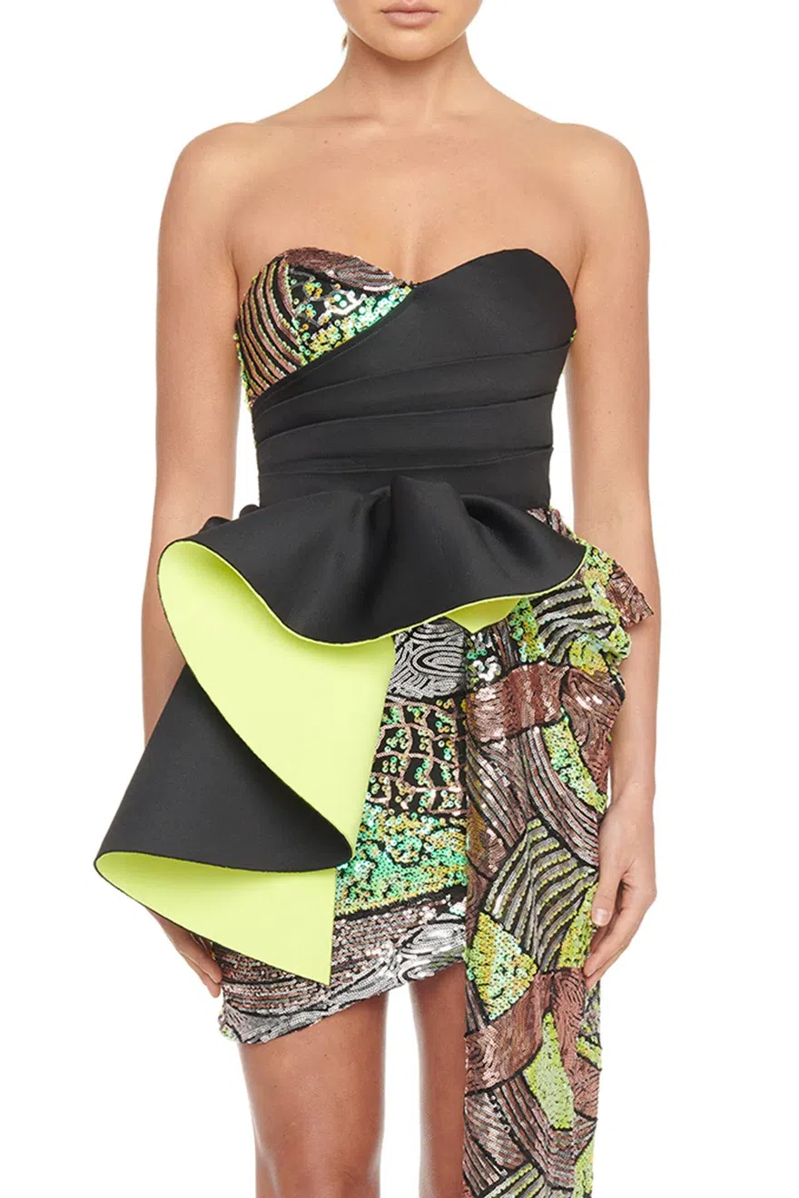 Eliya The Label Florence Dress Black Size 8 - Image 3