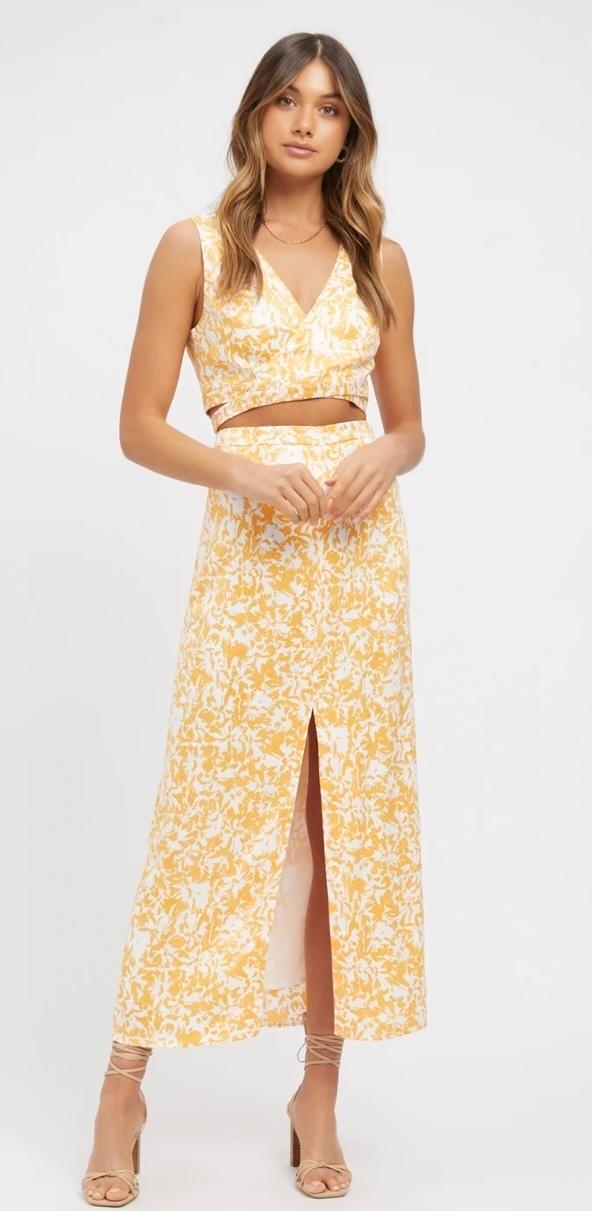 Kookai Riley Wrap Top and Split Skirt - Image 2
