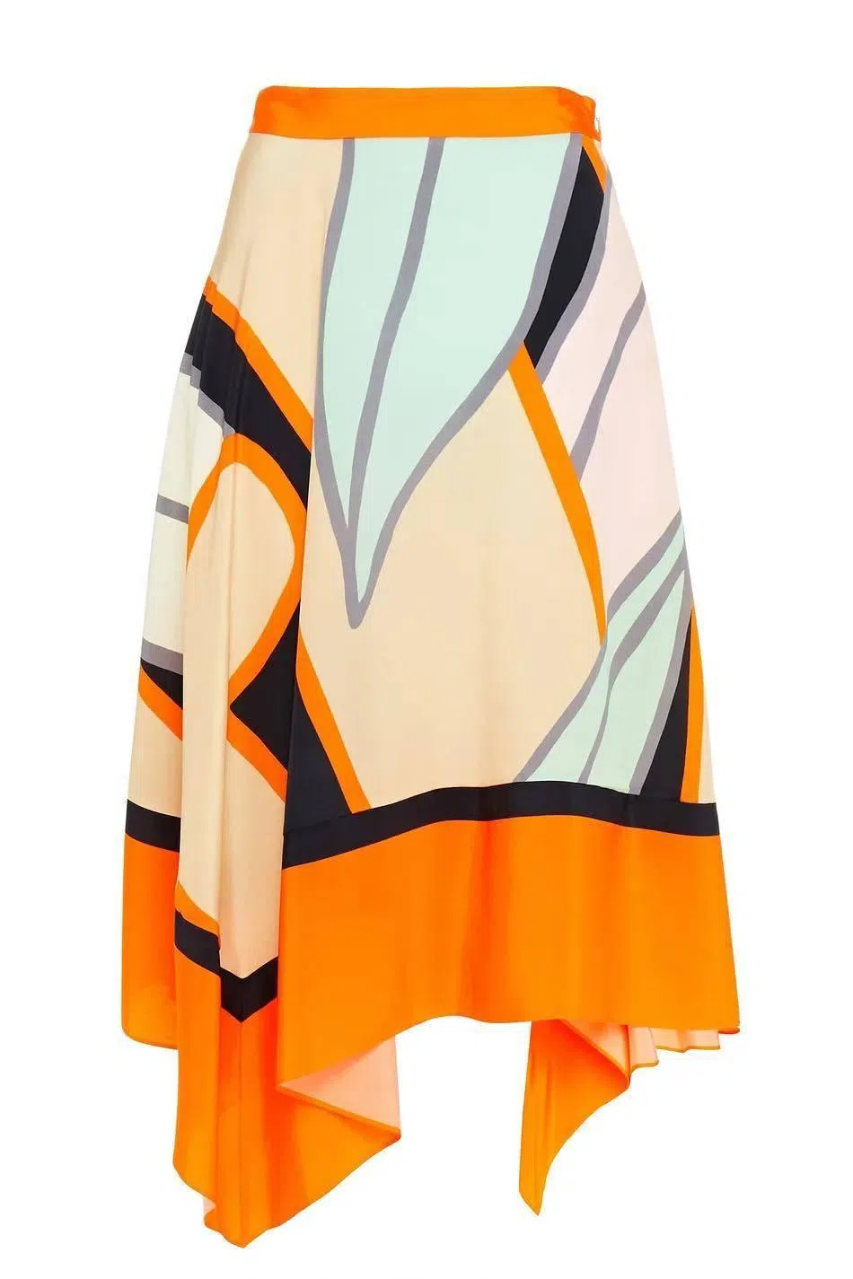 Diane Von Furstenberg Midi Skirt Print Size 10 - Image 3