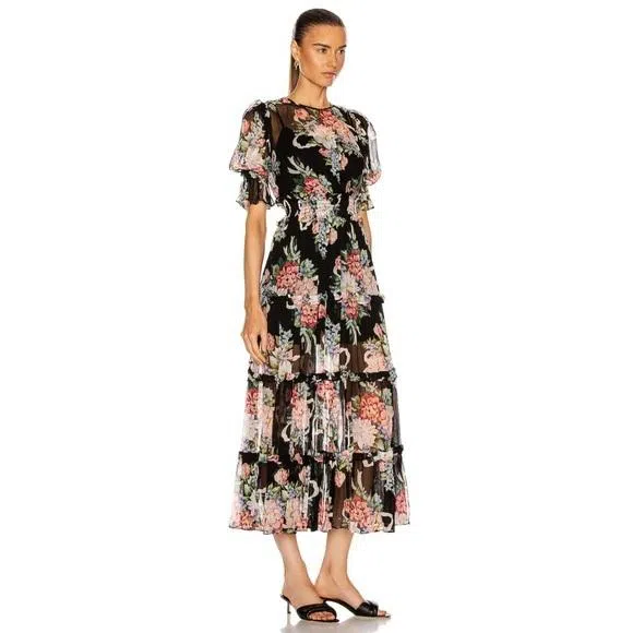 alice McCALL - Pretty Thing Midi Dress Black Size 8 - Image 2