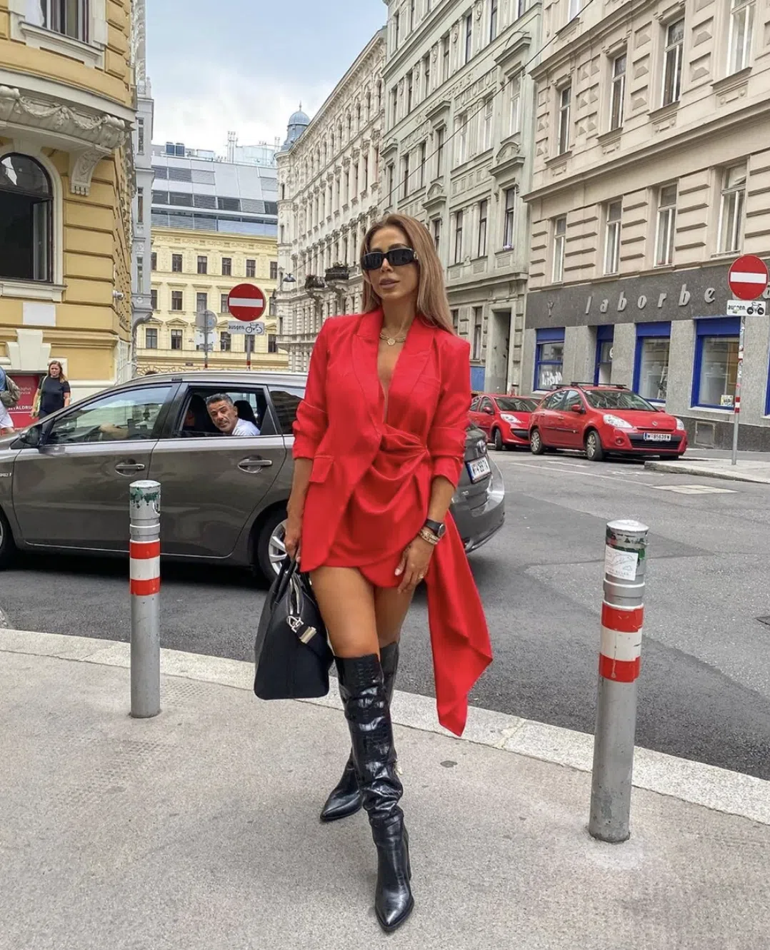 Catwalk Connection Jessy Mini Dress Red  - Image 3