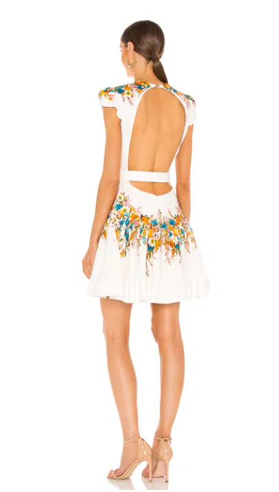 Zimmermann Estelle Tie Mini Dress Print Size 8 - Image 2