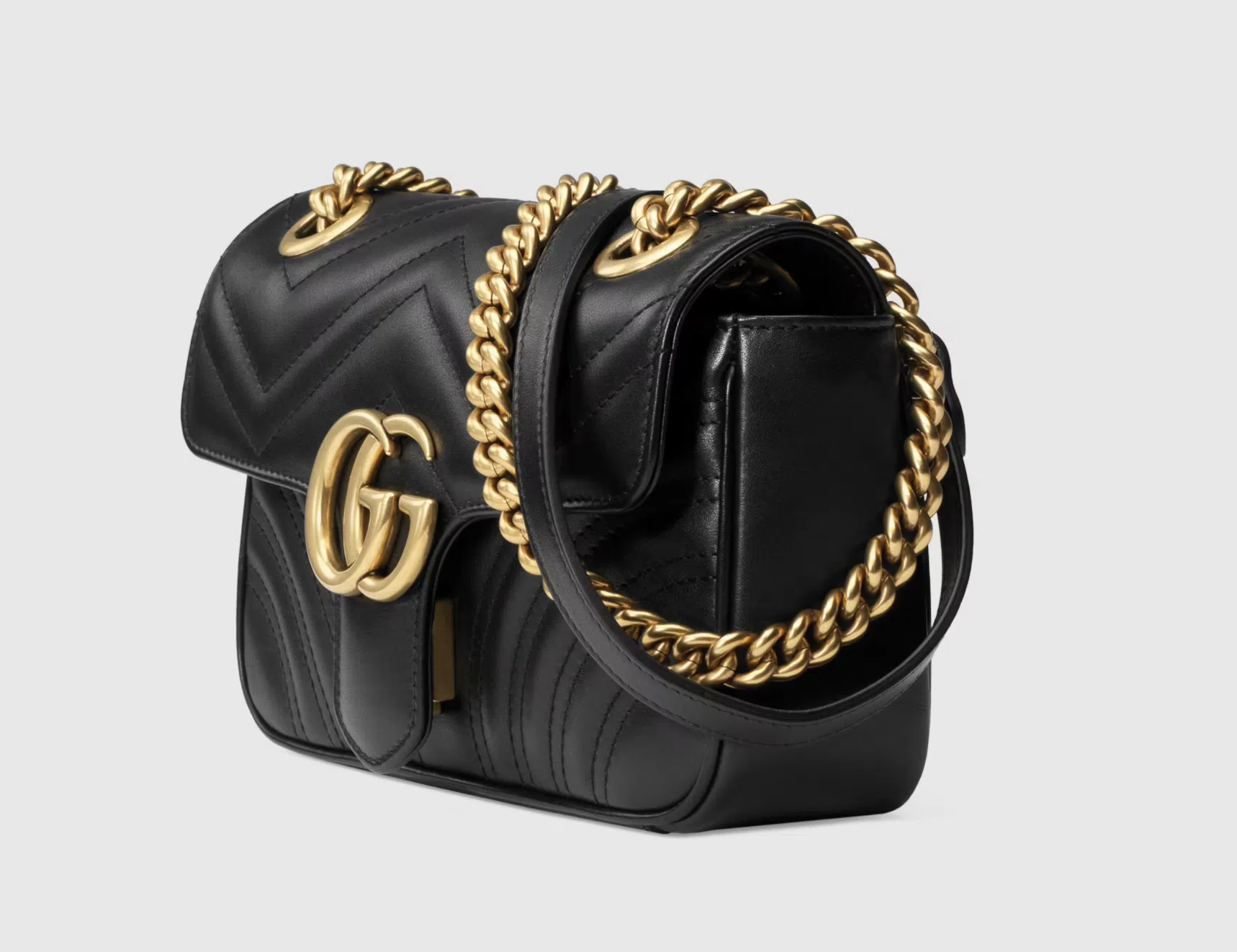 Gucci GG Marmont Matelassé Shoulder Bag Black - Image 3