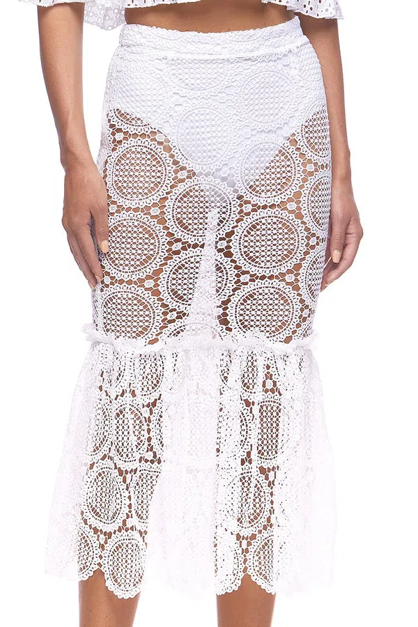 Eliya the Label Annie Skirt White Size 10 - Image 3