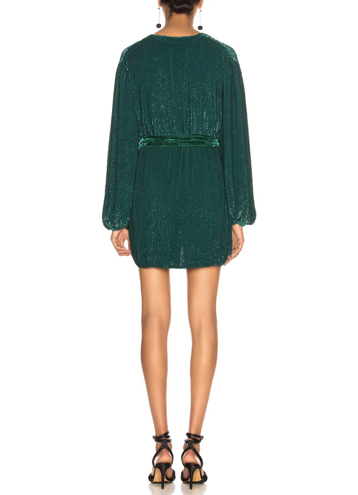 Retrofete Gabrielle Robe Dress Green Size 8 - Image 3