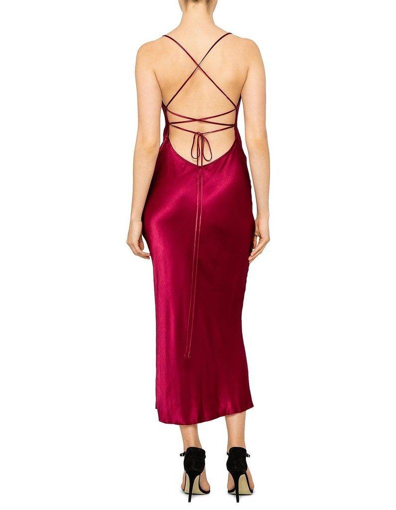  Bec & Bridge Kaia Cowl Dress Plum Size 8 - Image 2