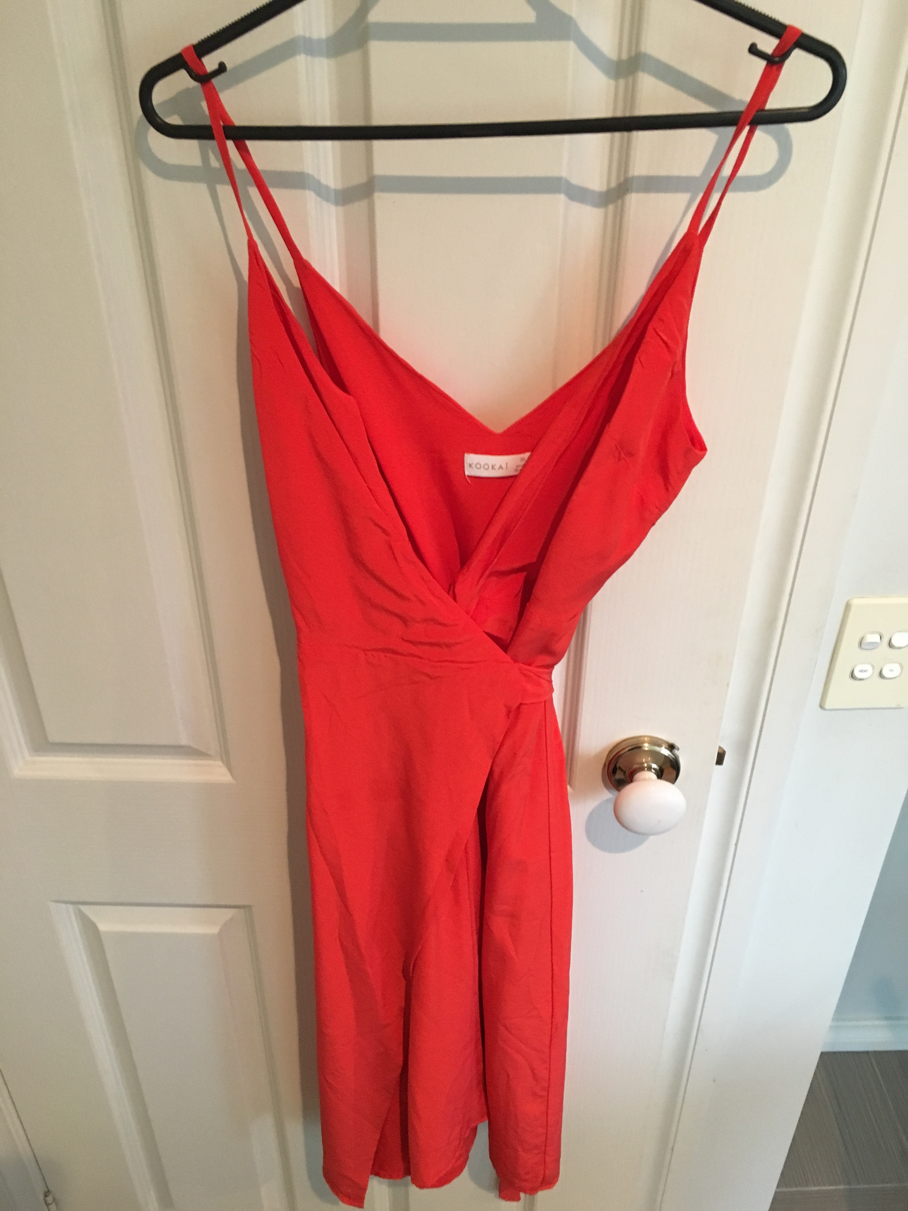 Kookai Wrap Dress - Blood Orange  - Image 2