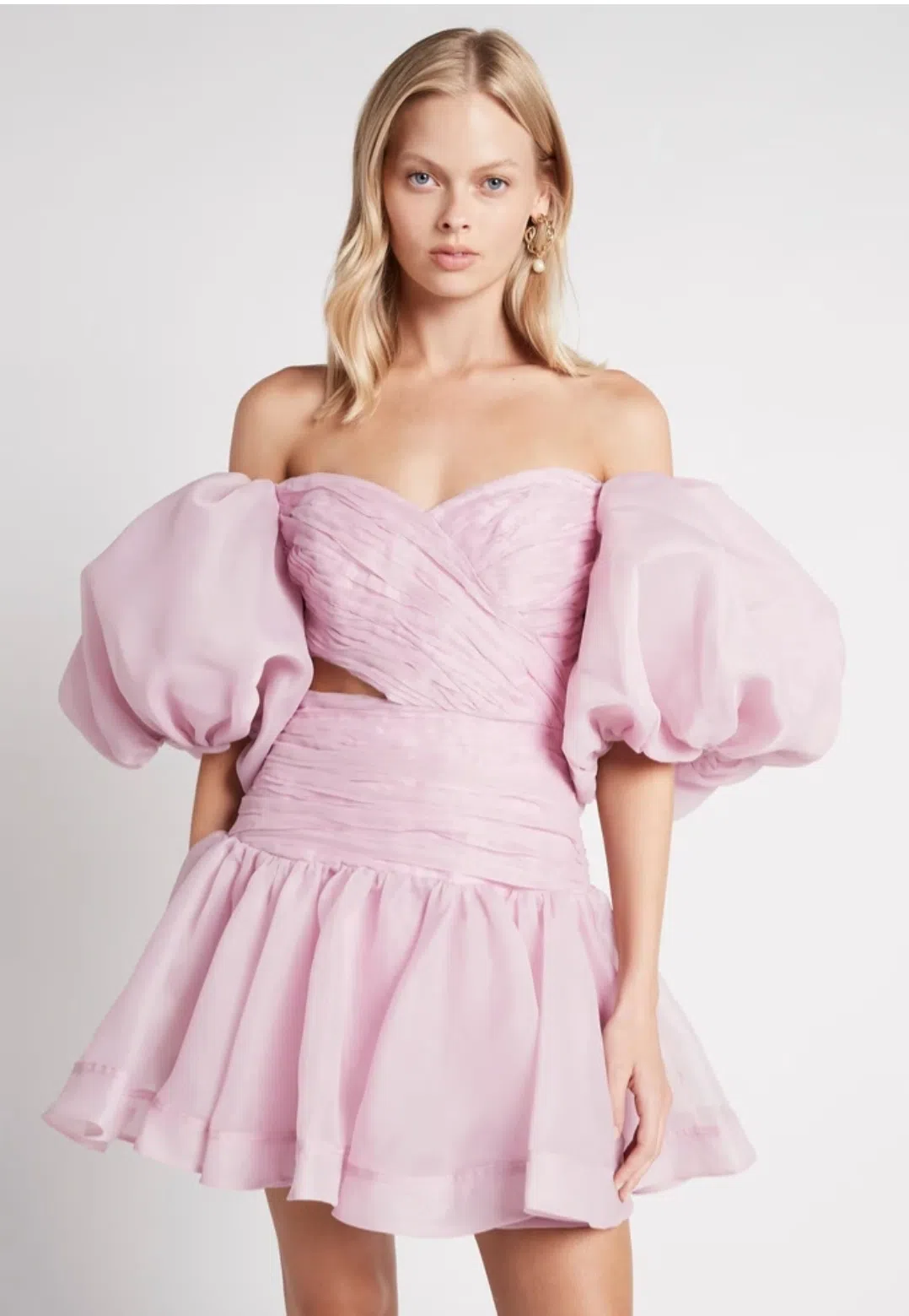 Aje Myriad Cut Out Mini Dress Lilac Purple Size 6 - Image 2